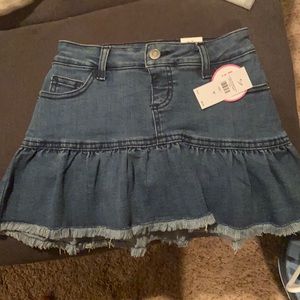 Girls Justice Jean skirt with built in shorts sz 7